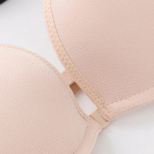 Women's Bras & Bralettes Tube Bra Strapless Demi Cup Solid Color V Neck Stretchy Breathable Invisible Casual Daily Nylon White , 1 PC