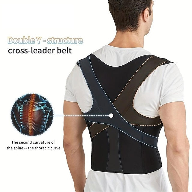 Posture Corrector For Women And Men, Adjustable Upper Back Brace With Clavicle Support For Neck, Shoulder And Upper Back