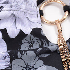 Women's Swimwear One Piece Monokini Bathing Suits Normal Swimsuit Open Back Printing Floral Leopard White Black Gray Yellow Fuchsia V Wire Bathing Suits New Vacation Fashion / Modern / Padded Bras