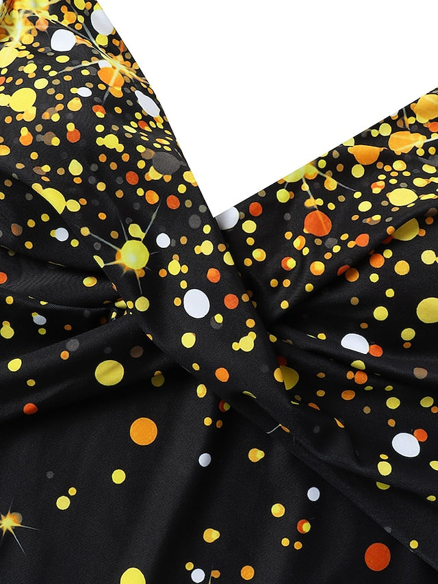 Women's High Waisted Color Block Tankini Swimsuit - Padded V Wire, Sexy Sports Vacation Wear