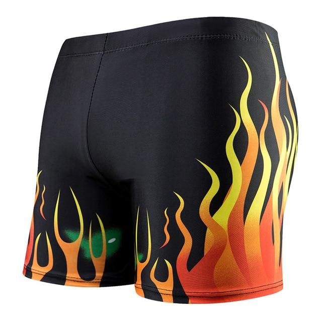 Fashionable Men's Print Swimming Trunks For Pool Beach