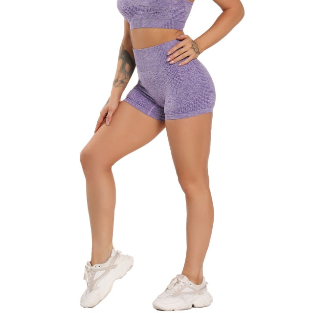 Elastic Comfortable Women's High Waist Seamless Cotton Yoga Pants