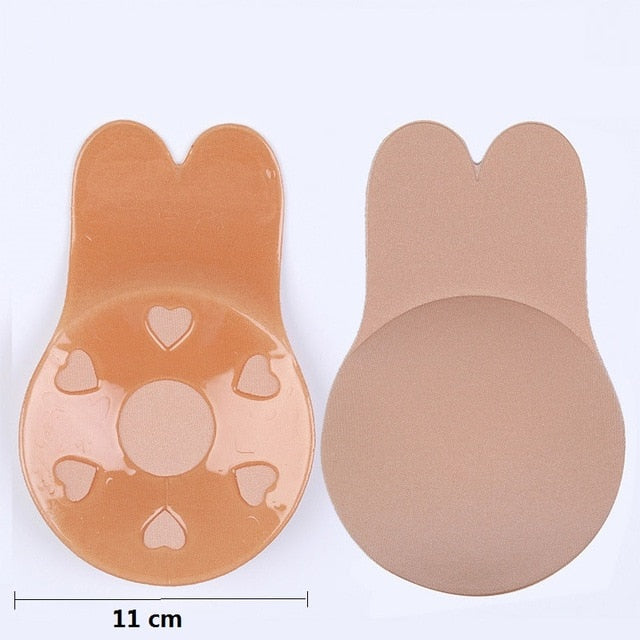 1 Pair Silicone Bra Push Up Self Adhesive Invisible
