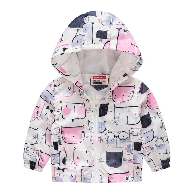 Cartoon Printed Hooded Jackets For Boys&Girls - Sheseelady
