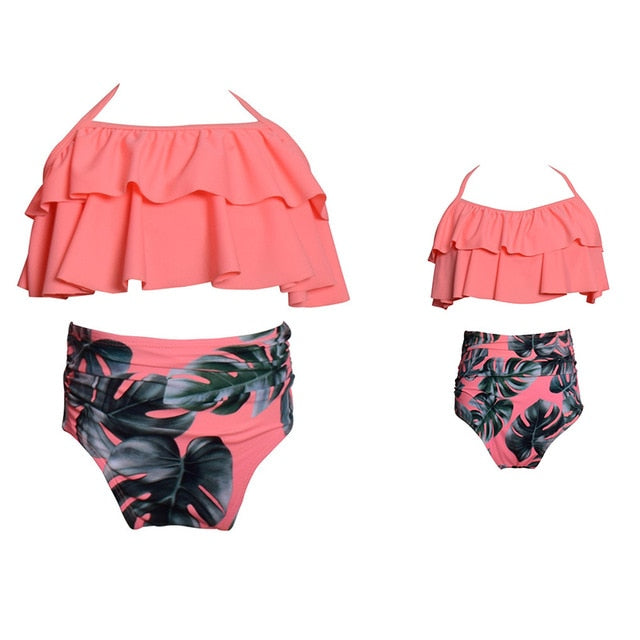 Matching Family Bathing Suits Mother Girl Bikini Set