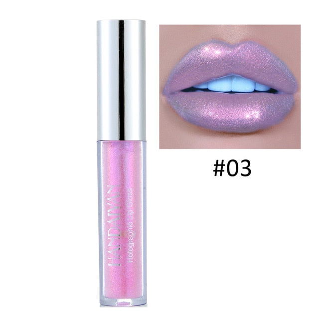 Liquid Crystal Glow Lip Gloss Laser Holographic Makeup - Sheseelady