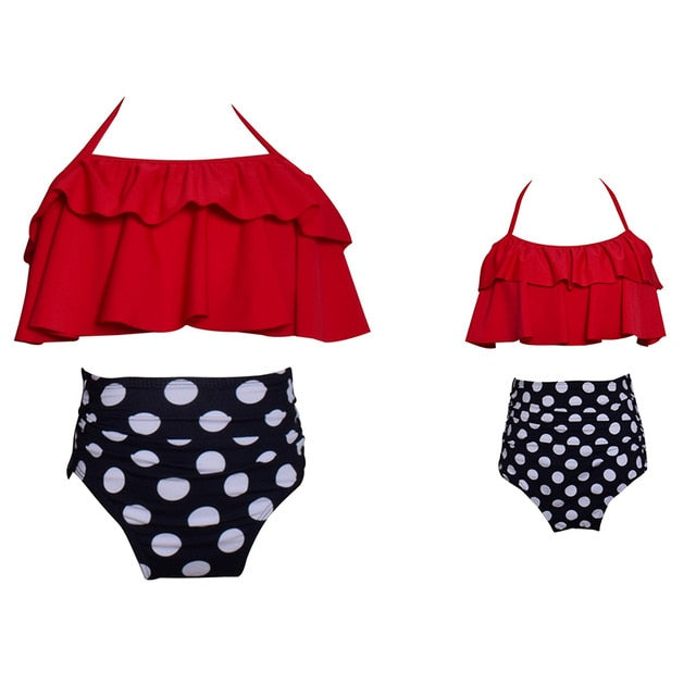 Matching Family Bathing Suits Mother Girl Bikini Set
