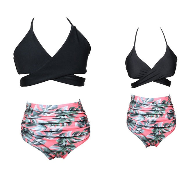 Matching Family Bathing Suits Mother Girl Bikini Set