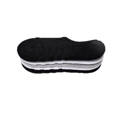 6Pcs=3Pairs/Lot Invisible Towel Style Cotton Socks Stripe Boat Anti Slip, High Qualtiy New Big Size For Men'S - Sheseelady