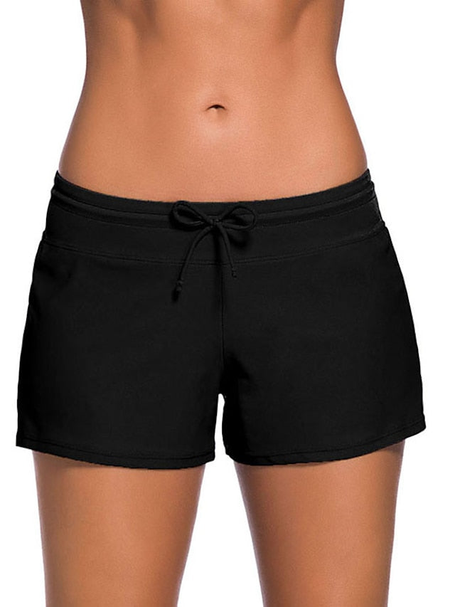 Women's Quick Dry Swim Shorts - Sports Beachwear Summer Swimsuit