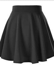 Women's Skirt Work Skirts Mini Polyester Black White Wine Red Skirts Without Lining Streetwear Carnival Homecoming