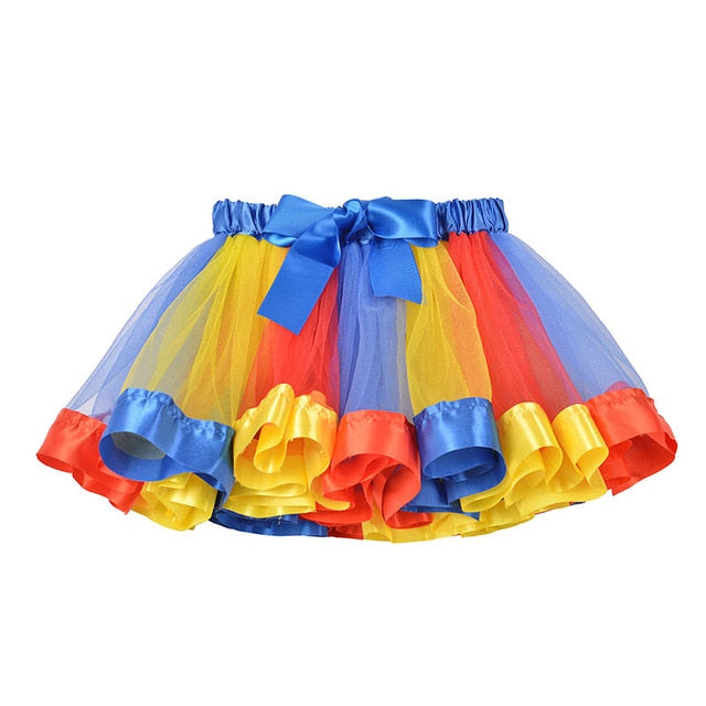 3M-8T Princess And Rainbow Tulle Skirts For Girls - Sheseelady