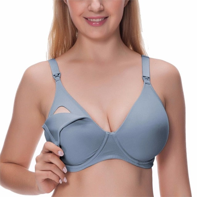Breastfeeding Padded Underwire Nursing Bra With Full Sling 32-40 B C D Dd - Sheseelady