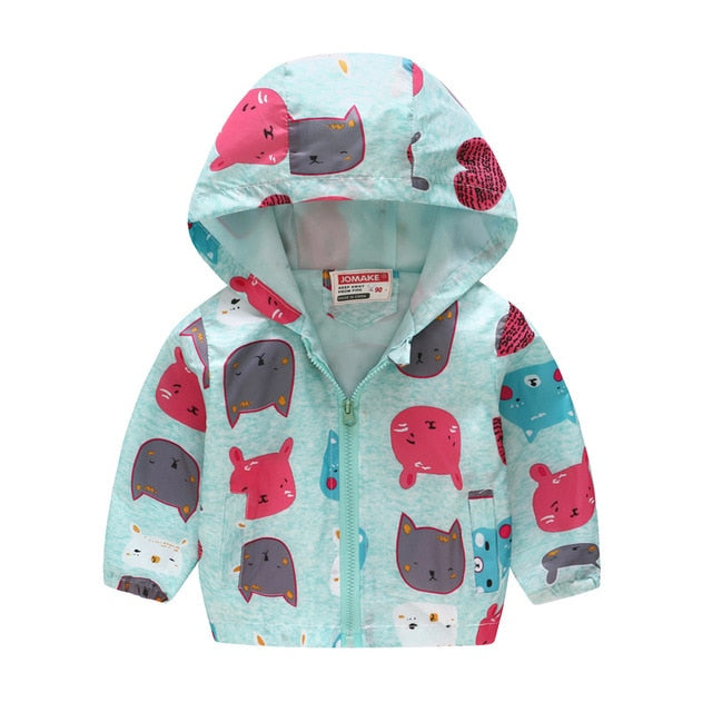 Cartoon Printed Hooded Jackets For Boys&Girls - Sheseelady