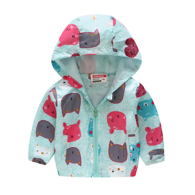 Stylish Skin-friendly Children's Waterproof Windbreaker