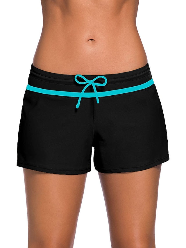 Women's Quick Dry Swim Shorts - Sports Beachwear Summer Swimsuit