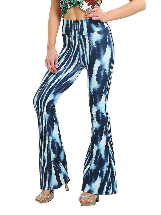 Women's Wide Leggings Print Micro-elastic Comfort Pants