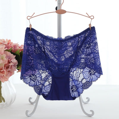 Sexy Hollow Out Floral Embroidery Lace Briefs Women With L-5Xl For Ladies