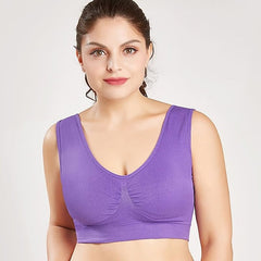 Women Bras,Ladies Pure Color Plus Size Ultra-Thin Large Bra Sports Bra Full Bra Cup Tops