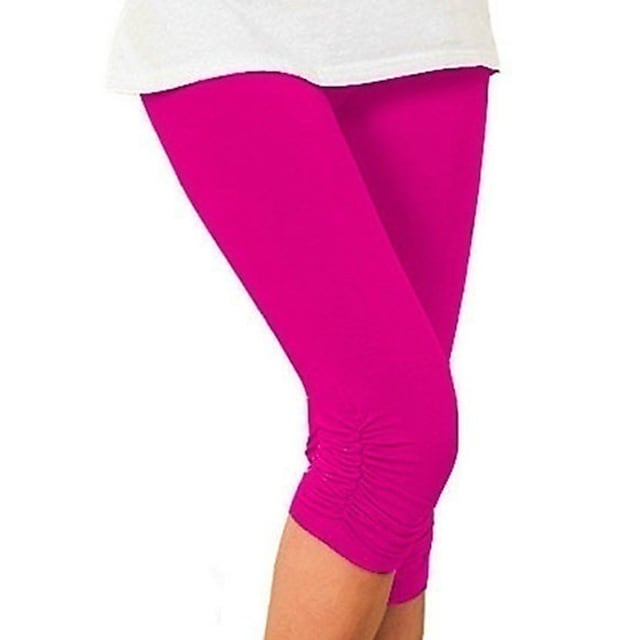 Fashion Calf-Length Stretchy Tummy Control Butt Women's Capri Pants