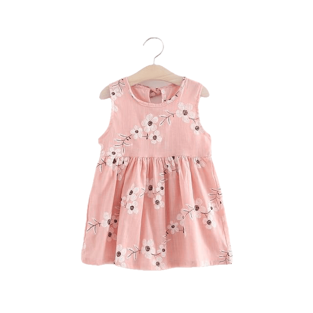 Casual Style Fly Sleeve Bow Dress For Girls - Sheseelady