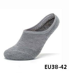 6Pcs=3Pairs/Lot Invisible Towel Style Cotton Socks Stripe Boat Anti Slip, High Qualtiy New Big Size For Men'S - Sheseelady