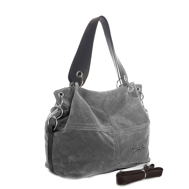 Handbag Women Shoulder Bag Female Large Tote Bag Soft Corduroy Leather Bag Crossbody Messenger Bag For Women - Sheseelady