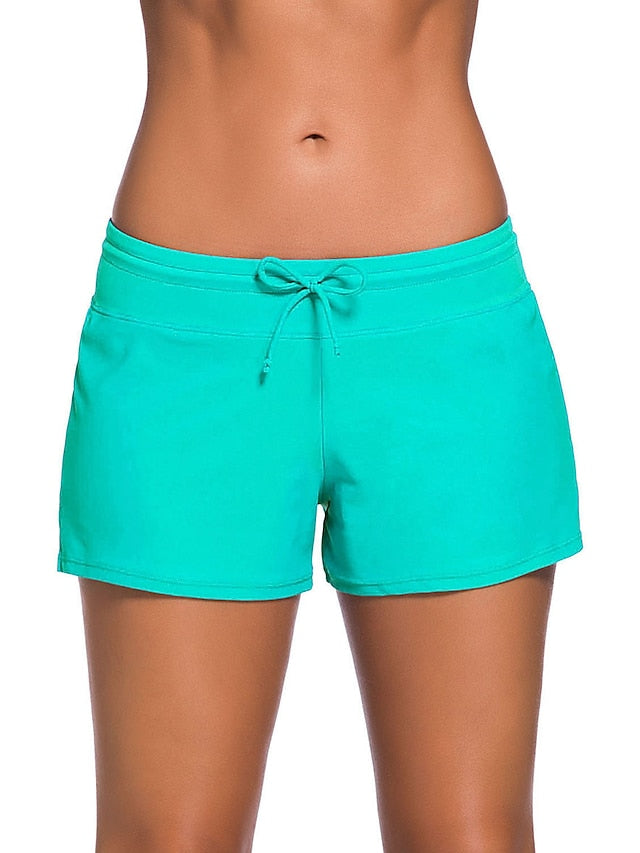 Women's Quick Dry Swim Shorts - Sports Beachwear Summer Swimsuit