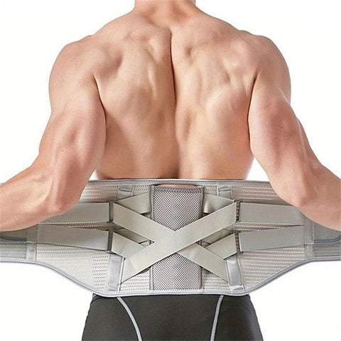 1pc Back Support Brace - Perfect For Women & Men With Herniated Discs & Sciatica