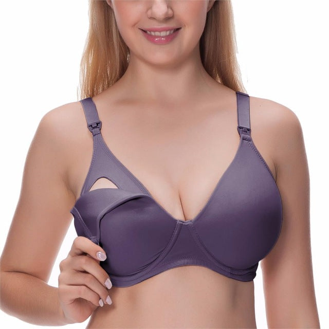 Breastfeeding Padded Underwire Nursing Bra With Full Sling 32-40 B C D Dd - Sheseelady