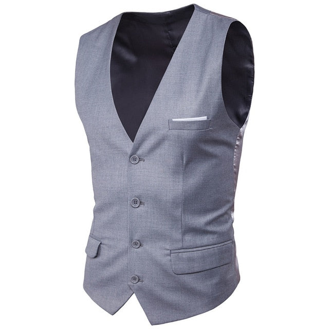 Men'S Business Casual Slim Vests Suits