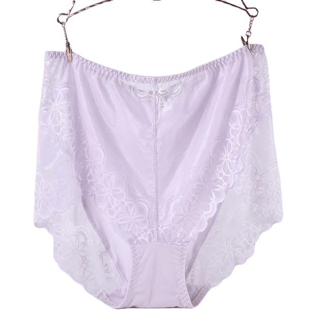 Large Size High Waist Panties For Women Underwear Ladies Big Size Briefs Plus Size Transparent Sexy Lace Panties Female 5Xl 6Xl - Sheseelady