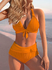 Women's Swimwear Bikini Normal Swimsuit 2 Piece Plain off white Black Blue Light Purple Orange Bathing Suits Sports Beach Wear Summer