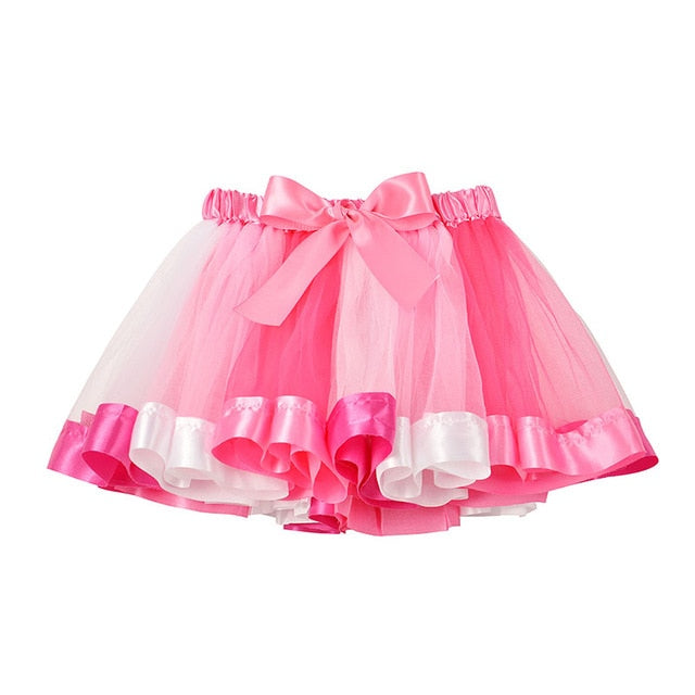 3M-8T Princess And Rainbow Tulle Skirts For Girls - Sheseelady
