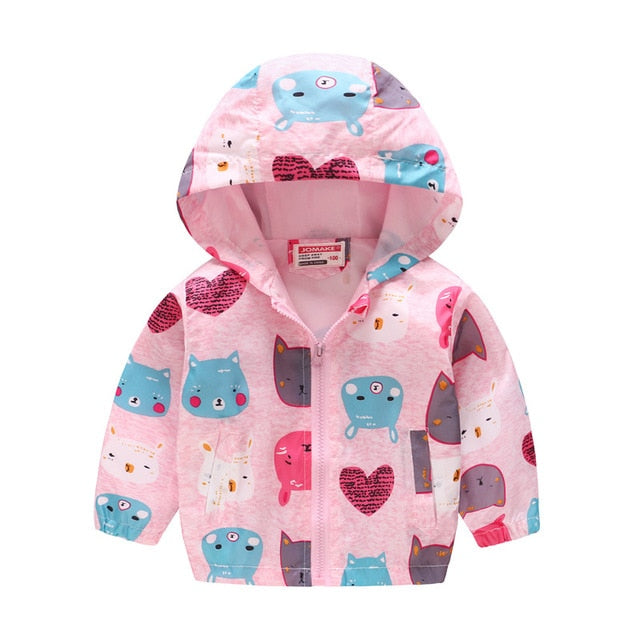 Cartoon Printed Hooded Jackets For Boys&Girls - Sheseelady