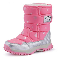 Fashionable Water-proof Girls' Square Toe Snow Boots