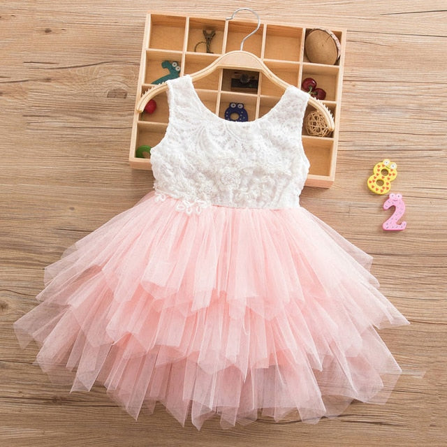 Stylish Lovely Girls' Lace Princess Dresses For Party Ceremony
