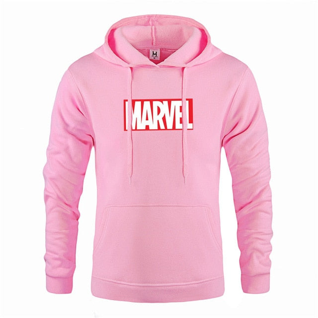 Men High Quality Marvel Letter Printing Hoodies