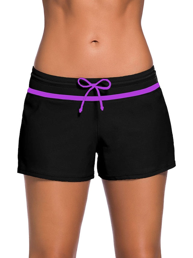 Women's Quick Dry Swim Shorts - Sports Beachwear Summer Swimsuit