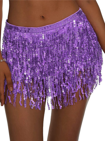 Women's Swimwear Cover Up Swim Shorts Normal Swimsuit Tassel Pure Color Bathing Suits Sexy Vacation Neutral