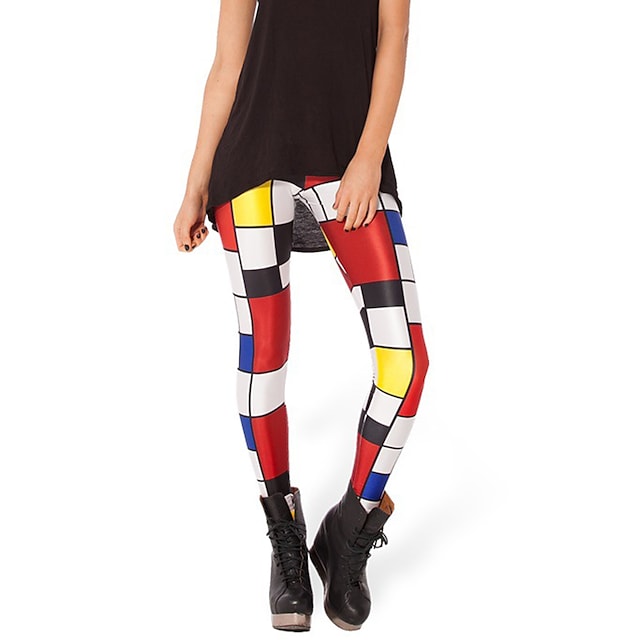 Women's Mid Waist Casual Yoga Print Trend Pants