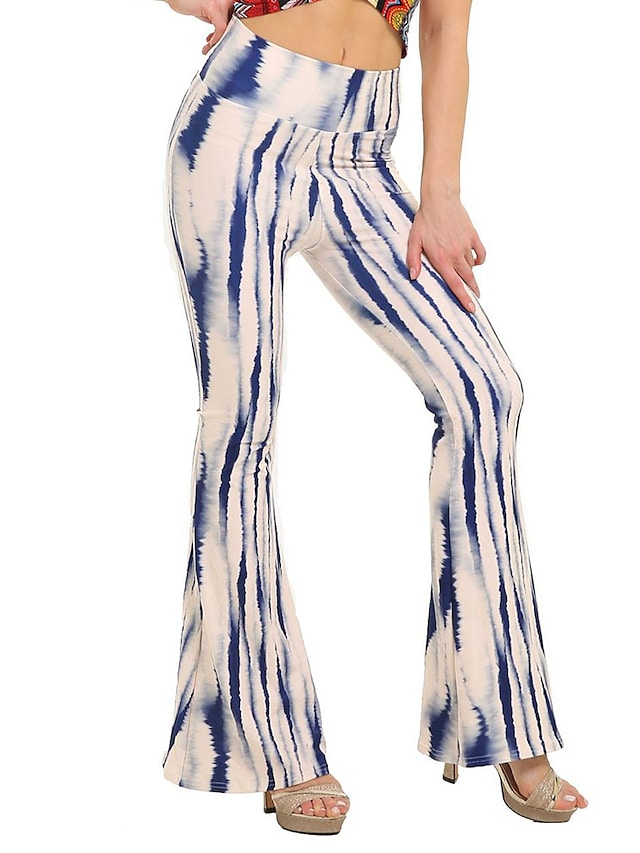 Women's Wide Leggings Print Micro-elastic Comfort Pants