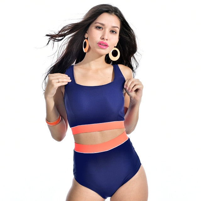 Crop Tank Tops Shorts Set Fitness Boyleg Two Piece Bathing Suit - Sheseelady