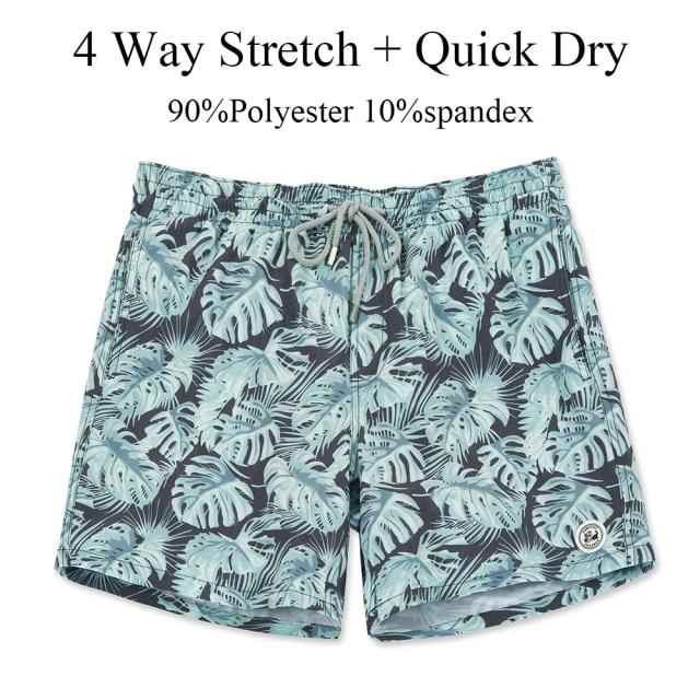 Fashionable Men's Quick Dry Summer Swim Shorts With Mesh Lining For Beach Board