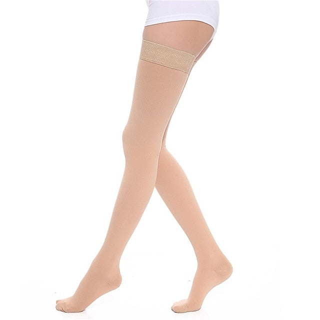 A Pair Two Stage Long Tube Health Care Long Leg High Elastic Stockings Blood Anti Stockings Thin Leg Compression Socks Pressure Pregnant Women Edema