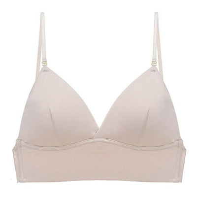 Sexy Ladies' Seamless Lace Mesh Halter Bra