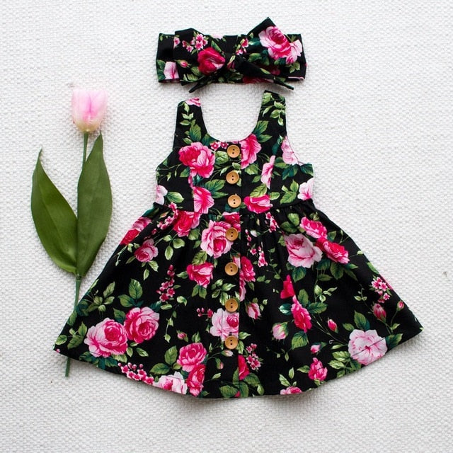 Costumes With Button Princess Girls Dresses - Sheseelady