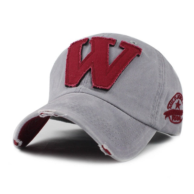Embroidery Letter W Baseball Cap - Sheseelady