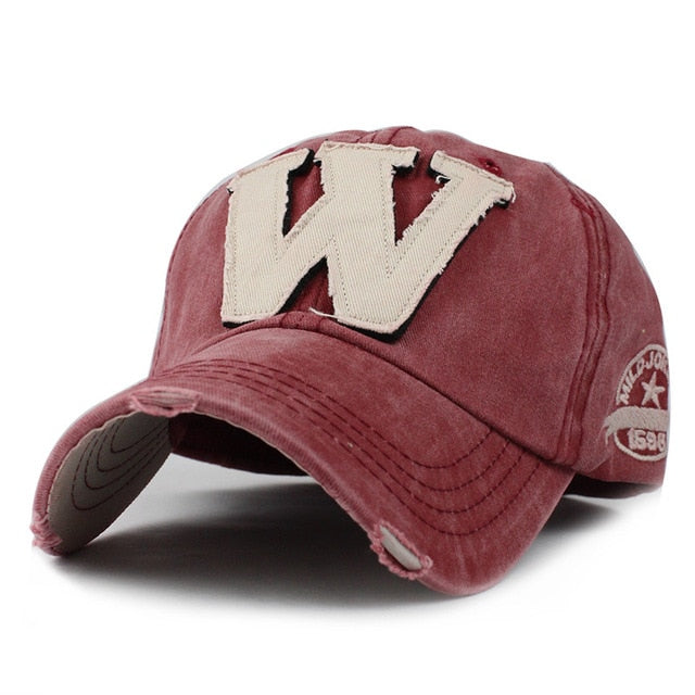 Embroidery Letter W Baseball Cap - Sheseelady