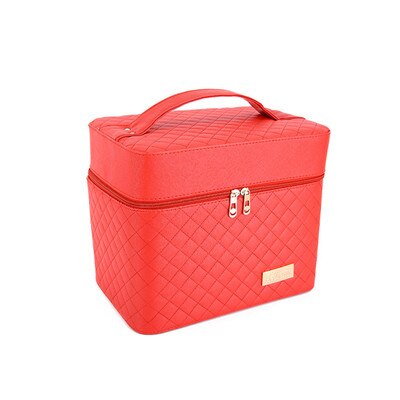 Flannel Korean Cosmetic Box Shaped Large Capacity Case - Sheseelady